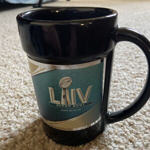 Super Bowl 54 Miami 2020 LVI Black 15oz Coffee Mug Cup, Brand New